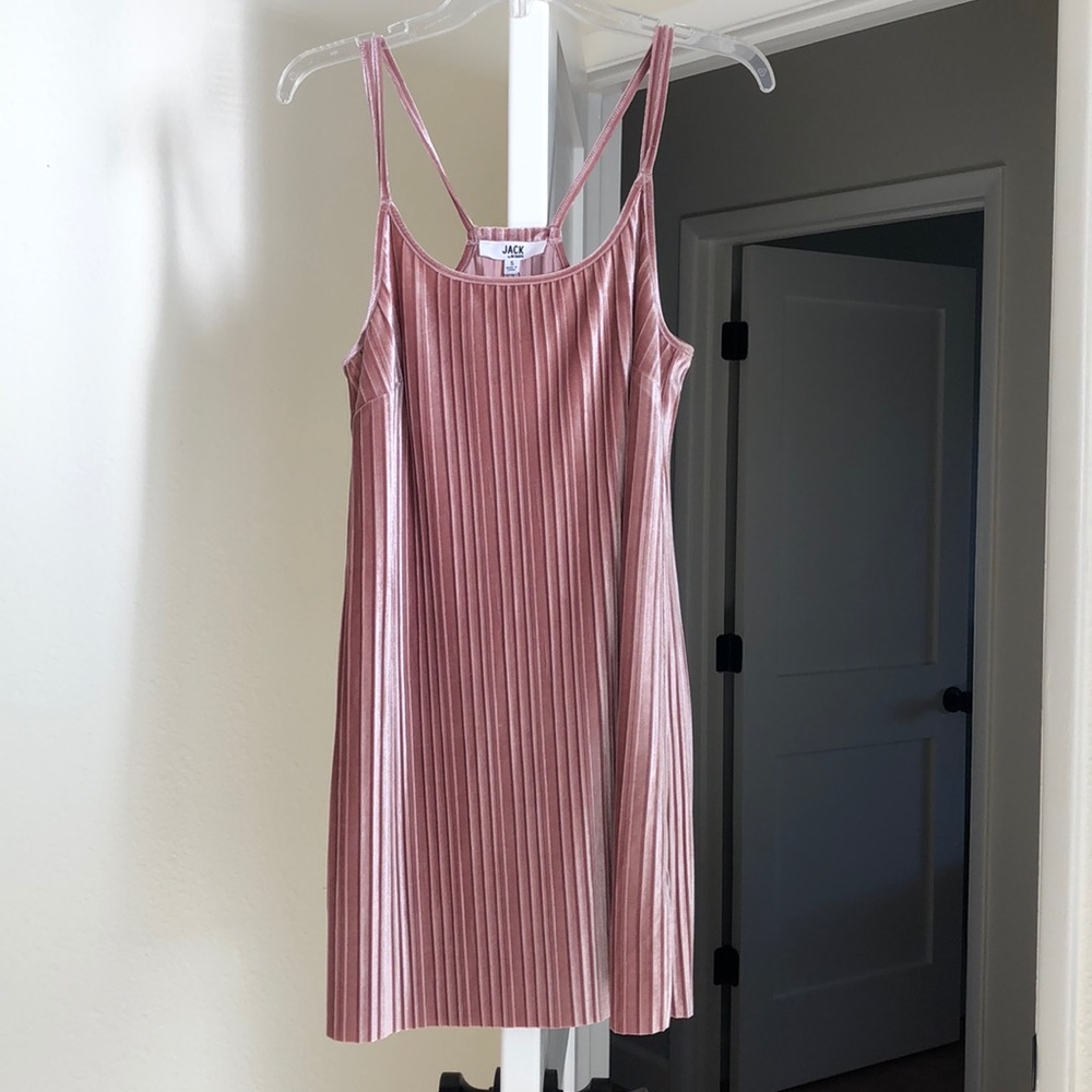 JACK pink velvet dress size S